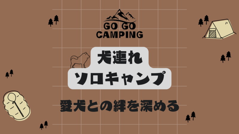 犬連れソロキャンプで愛犬との絆を深めよう【注意点と過ごし方】 