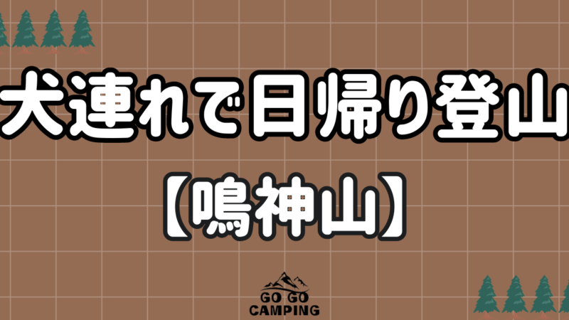 【鳴神山】犬連れで日帰り登山できる群馬の山！駐車場や注意点も解説 